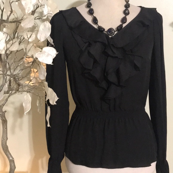 White House Black Market Tops - WHITE HOUSE BLACK MARKET SILK BLOUSE